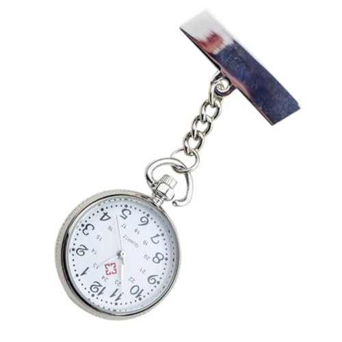 Warmhm Krankenschwester Taschenuhr Broschen Design Hängeuhr Legierung Leicht und Tragbar Praktische Quarzwerk Uhr für Frauen Pflegeuhr für Einsatz im Gesundheitswesen von Warmhm