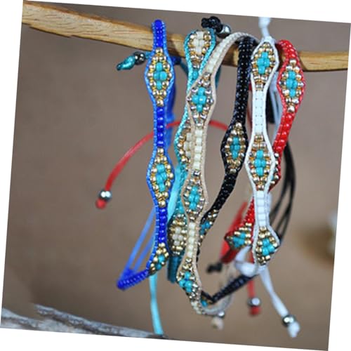 Warmhm 1Stück Vintage Freundschaftsarmband mit Bunten Reisperlen Handgewebtes Elegantes Boho Armband für Damen Perfektes für Freunde und Familie für Warmhm 1Stück Vintage Freundschaftsarmband mit Bunten Reisperlen Handgewebtes Elegantes Boho Armband für Damen Perfektes für Freunde und Familie für von Warmhm