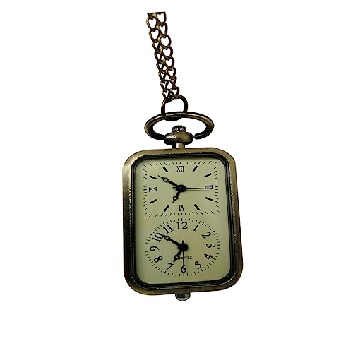 Warmhm Antike Taschenuhr Mit Doppelwerk Vintage-Uhr Als Anhänger Für Kette Retro-taschenuhr Für Damen Und Herren Als Geschenk Für Alltag Und Partys von Warmhm