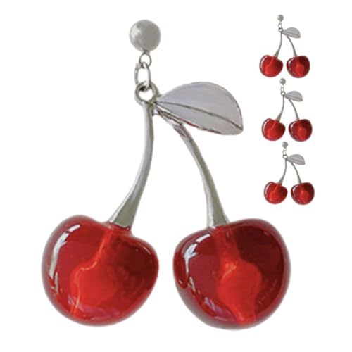 Warmhm 2paare Frucht-ohrringe Für Frauen Hängende Obst-ohrhänger Ästhetische Obst-ohrringe Modische Statement-ohrringe Kreative Trendige Ohrringe Für Teenager-mädchen von Warmhm