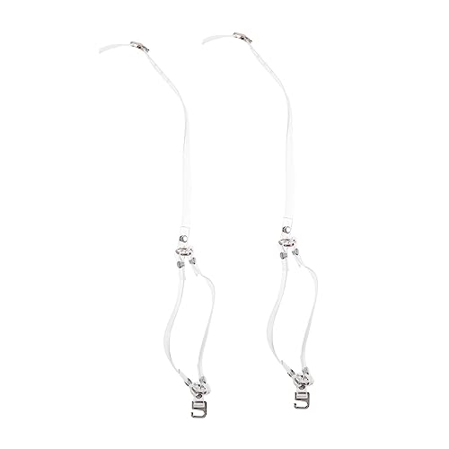 Warmhm 2 Paare Verstellbare High Heels Schnürsenkel mit Metallschnalle Rutsch Schuhriemen für Damen für Elegantes Tragen und DIY Anpassungen Transparent und Praktisch Warmhm 2 Paare Verstellbare High Heels Schnürsenkel mit Metallschnalle Rutsch Schuhriemen für Damen für Elegantes Tragen und DIY Anpassungen Transparent und Praktisch von Warmhm