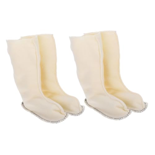 Warmhm 2 Paare Warme Weiche Isolierte Boot Einlagen Abnehmbare Innensohlen für Regen und Arbeitsstiefel Feuchtigkeitsbeständig Komfortabel Vielseitig Passend für Damen und Herren von Warmhm