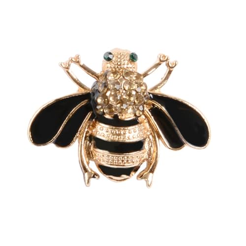 Warmhm 2 STÜCK Kreative Kleine Bienenbrosche aus Modische Anstecknadel für Damen Niedliche Strickjacken Kleidungsdekoration Langlebig und Vielseitig für Alltag und Zufällige Farbe von Warmhm