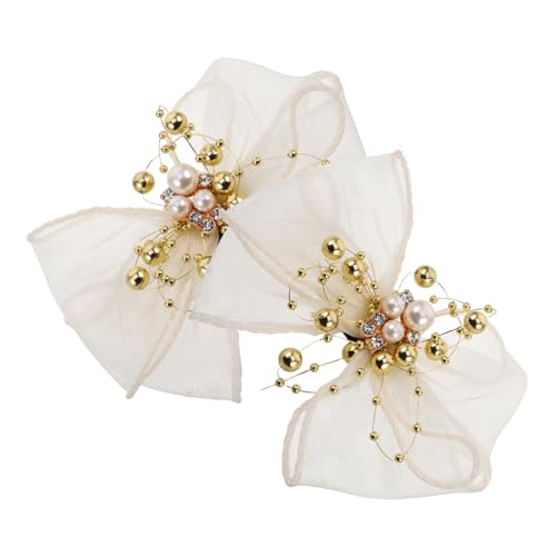 Warmhm 2 Stück Abnehmbare Schleifen Schuhclips Leichtem Mesh mit Modischem Perlen Schleifendesign Dekorative Schuhschmuck Charms für Damen Einfach zu Befestigen und Komfortabel Tragbar Warmhm 2 Stück Abnehmbare Schleifen Schuhclips Leichtem Mesh mit Modischem Perlen Schleifendesign Dekorative Schuhschmuck Charms für Damen Einfach zu Befestigen und Komfortabel Tragbar von Warmhm