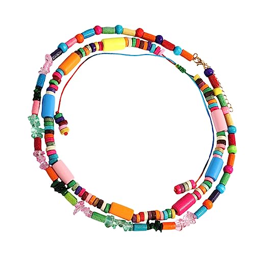 Warmhm Böhmische Holzperlen Halskette 2 Stück Handgewebte Schlüsselbeinkette Ethnische Sommermode für Frauen Mehrlagige Dekoration für Partys und Alltagsgebrauch Warmhm Böhmische Holzperlen Halskette 2 Stück Handgewebte Schlüsselbeinkette Ethnische Sommermode für Frauen Mehrlagige Dekoration für Partys und Alltagsgebrauch von Warmhm