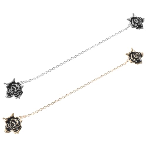 Warmhm 2stücke Pullover-clips Für Damen Kleiderclips Mit Blumen-design Strickjackenclips Als Modisches Accessoire Broschen-clips Für Schals Und Kleider Hemdclips Für Kragen Und von Warmhm