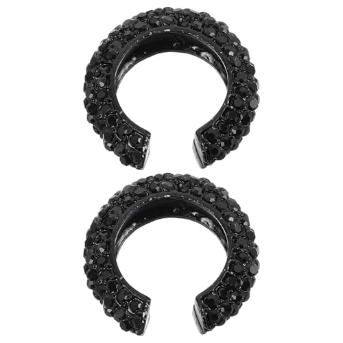 Warmhm 2 Stück C Förmige Strass Ohrclips Nicht Durchstochene Chunky Ohrklemmen Legierung Ohrringe für Damen und Mädchen Eleganter Schmuck für Warmhm 2 Stück C Förmige Strass Ohrclips Nicht Durchstochene Chunky Ohrklemmen Legierung Ohrringe für Damen und Mädchen Eleganter Schmuck für von Warmhm