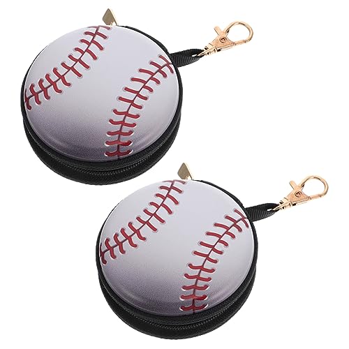 Warmhm 2 Stück Cartoon Münzbeutel Ballform Kreative für Mädchen Strapazierfähige Mini Geldbörse mit Reißverschluss zur Aufbewahrung von Münzen Schlüsseln und Kleingeld von Warmhm