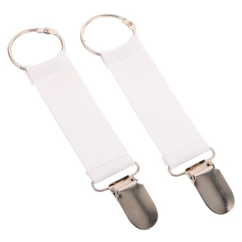 Warmhm 2 Stück Elastische Hut und Handschuhclips Polyester und Zinklegierung Verstellbar und Multifunktional Winddicht für Reisen und Outdoor Sicherer Halt für Kappen und Handschuhe von Warmhm