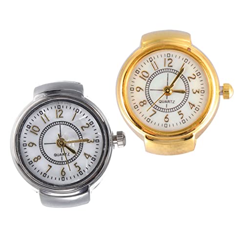 Warmhm 2stücke Ringuhren Aus Vintage-fingeruhren Für Damen Und Herren Zarte Ringuhr Mit Coolem Design Langlebig Und Verschleißfest Passend Zu Verschiedenen Anlässen Und Kostümen Warmhm 2stücke Ringuhren Aus Vintage-fingeruhren Für Damen Und Herren Zarte Ringuhr Mit Coolem Design Langlebig Und Verschleißfest Passend Zu Verschiedenen Anlässen Und Kostümen von Warmhm