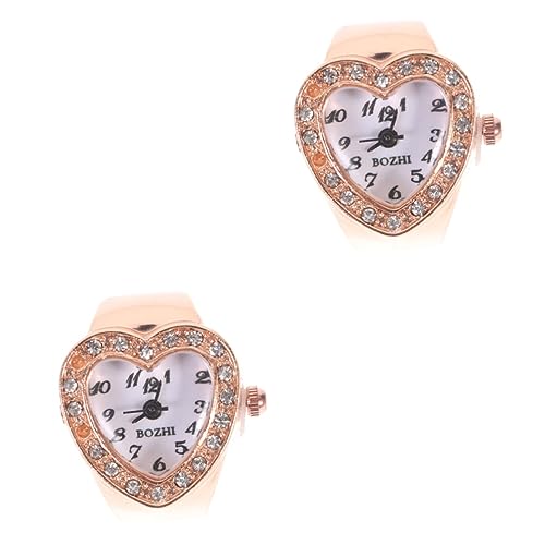 Warmhm Gürtel Für Männer 2st Fingeruhr Camo-Uhr Digitaluhr Für Frauen Fingerring Mini-nagelbohrer Kleines Hundegeschirr u Goldringuhr Für Damen Welpe Anzahl Rostfreier Stahl Kristall von Warmhm