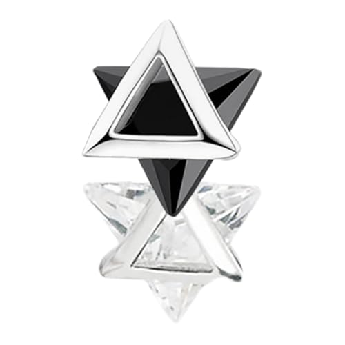 Warmhm 2 Stück Geometrische Ohrringe mit Zirkonsteinen Minimalistische und Moderne Ohrstecker für Frauen für Partys und Alltag von Warmhm