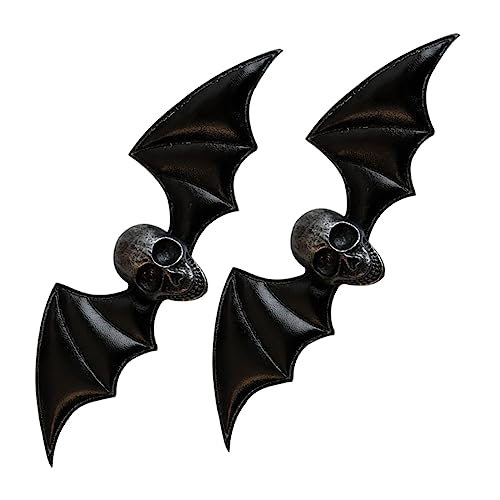 Warmhm 2 Stück Gothic Haarspangen Flügel Design Punk Haarklammern Halloween Damen Zubehör Langlebig Sicher für Alltag Cosplay Party von Warmhm