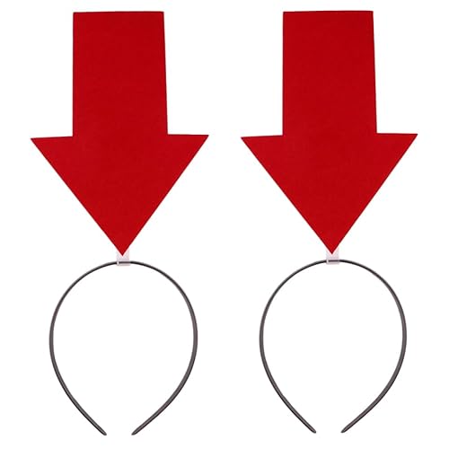 Warmhm 2 Stück Haarband Lustige Pfeilspitzen Haarschmuck für Halloween Geburtstagsfeiern und Fotoshootings Leicht und Komfortabel Passend für Erwachsene von Warmhm