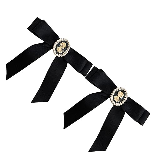 Warmhm 2 Stück Haarschleifen Haarklammern mit Bowknot Design Haarspangen für Damen Schonend Haltend für Dickes und Dünnes Haar Stilvoller Haarschmuck für Alltag und Party von Warmhm