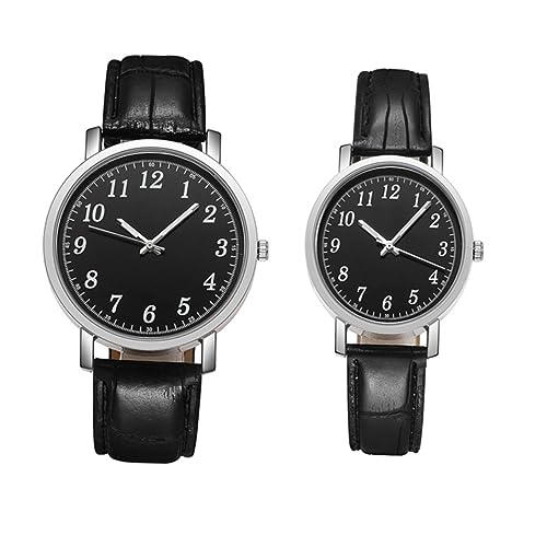 Warmhm 2 Stück Herren Damen Uhren Leichte Casual Armbanduhr und Präzise Quarzbewegung als Warmhm 2 Stück Herren Damen Uhren Leichte Casual Armbanduhr und Präzise Quarzbewegung als von Warmhm