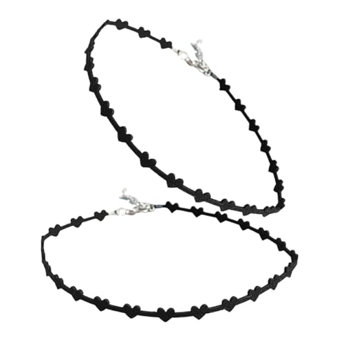 Warmhm 2 Stück Herz Choker Halskette für Frauen Stilvolle Kette Hochwertigem Material für Besondere Anlässe und Alltag und Minimalistisches Design Warmhm 2 Stück Herz Choker Halskette für Frauen Stilvolle Kette Hochwertigem Material für Besondere Anlässe und Alltag und Minimalistisches Design von Warmhm