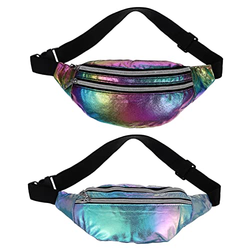 Warmhm 2 Stück Holografische Bauchtasche Verstellbare Gürteltasche für Männer und Frauen für Sport Reisen und Freizeitaktivitäten mit Praktischem Reißverschluss Teiliges Blau Warmhm 2 Stück Holografische Bauchtasche Verstellbare Gürteltasche für Männer und Frauen für Sport Reisen und Freizeitaktivitäten mit Praktischem Reißverschluss Teiliges Blau von Warmhm