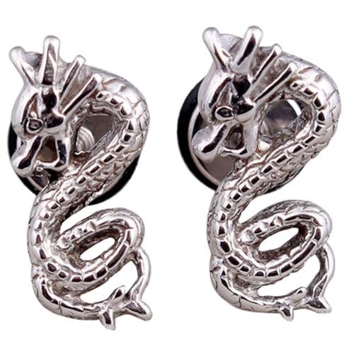 Warmhm 2 Stück Kreative Drachen Ohrringe Stilvolle Ohrstecker Elegantes Ohrschmuck für Partys Geburtstage und Besondere Anlässe von Warmhm