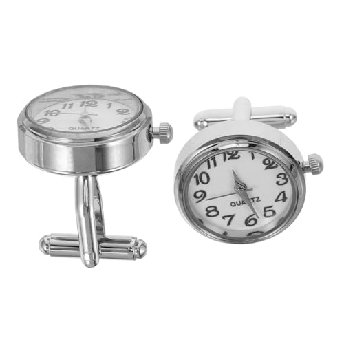 Warmhm 2 Stück Mechanische Manschettenknöpfe für Herren mit Kreativem Design für Hochzeiten Geschäftsmeetings und Besondere Anlässe Langlebig und von Warmhm