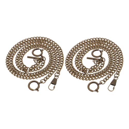 Warmhm 2 Stück Metall Taschenuhrkette Retro O Glied für Herren Stabile Halterung Klassische Vintage Elegantes Accessoire für Formelle und Alltagsszenarien Warmhm 2 Stück Metall Taschenuhrkette Retro O Glied für Herren Stabile Halterung Klassische Vintage Elegantes Accessoire für Formelle und Alltagsszenarien von Warmhm