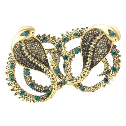 Warmhm 2 Stück Schlangen Brosche mit Strass Anstecknadel für Damen Schmuck für Kleidung für Besondere Anlässe und Alltag von Warmhm