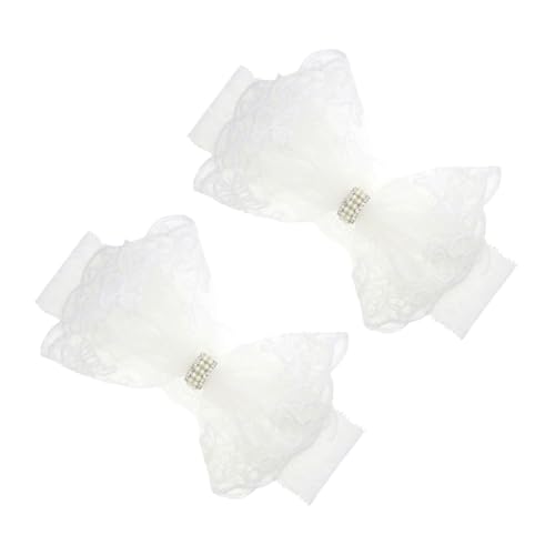 Warmhm 2stücke Spitzen Schleife Stirnbänder Kopfbedeckung Für Mädchen Neugeborene Und Kleinkinder Weich Und Bequem Leicht Zu Reinigen von Warmhm