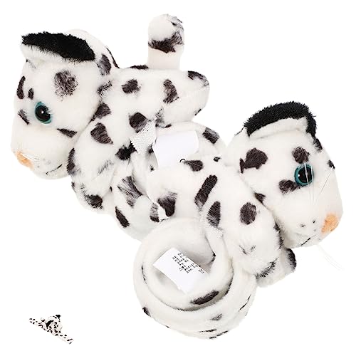 Warmhm 2 Stück Slap Armbänder für Niedliche Schneeleopard Handgelenk für Geburtstagsfeiern Halloween und Tier Mottopartys Einfach Sicher von Warmhm