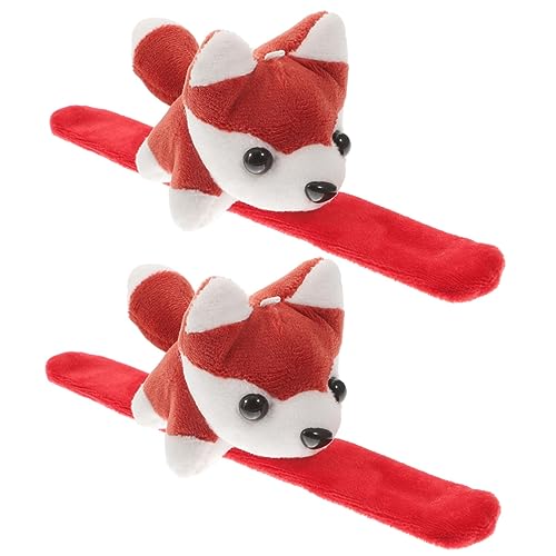 Warmhm Slap Armband 2 Stücke Hund Design Plüsch Armband für Kinder Mottoparty Stofftiere von Warmhm