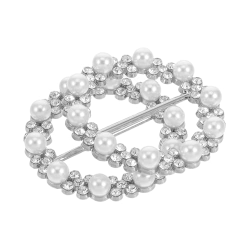 Warmhm 2 Stück Strass Schal Clips Klammern für Kleidung Silkschal Ringe Runde T Shirt Halter Schnalle für Schals und Tücher Langlebig und Vielseitig Einsetzbar von Warmhm