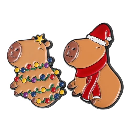 Warmhm 2 Lustige Broschen Süße Metall Anstecknadeln für Rucksäcke und Kleidung Ebene Anstecker für Mädchen und Frauen Skurrile Emaille Broschen Vielseitiges Accessoire von Warmhm