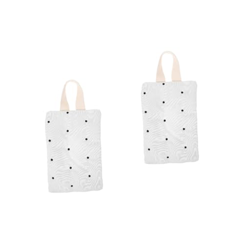 Warmhm 2 Stück Tasche für Feuchttücher Spender wiederverwendbar Tasche tragbar wischen Reisetücher Fall Tragbarer Spenderbeutel für Feuchttücher Taschentuch zum Aufhängen Baumwolle Beige von Warmhm