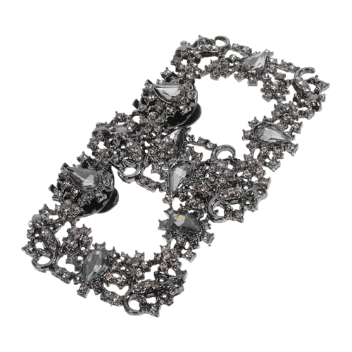 Warmhm 2 Stück Teilig Abnehmbare Strass Schuhclips für High Heels Elegante Metallene Hochzeitsschmuck-beschläge Funkelnde Damenschuh-dekorationen für Braut und Brautjungfern von Warmhm