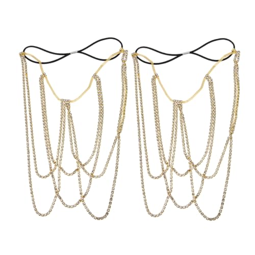 Warmhm 2 Stück Teiliges Boho Damen Rhinestone Körperkette Bein Kette mit Elastischem Band und Funkelnden Kristallen für Strandpartys und Feiertagsmode von Warmhm