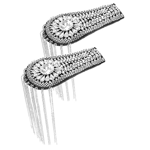 Warmhm 2 Stück Teiliges Schulterepaulettenset mit Metallquasten Handgefertigt Funkelnde Perlenkette Dekorative Schulterarmapplikation für Bühnenoutfits und Kostüme Weiß Transparent Warmhm 2 Stück Teiliges Schulterepaulettenset mit Metallquasten Handgefertigt Funkelnde Perlenkette Dekorative Schulterarmapplikation für Bühnenoutfits und Kostüme Weiß Transparent von Warmhm