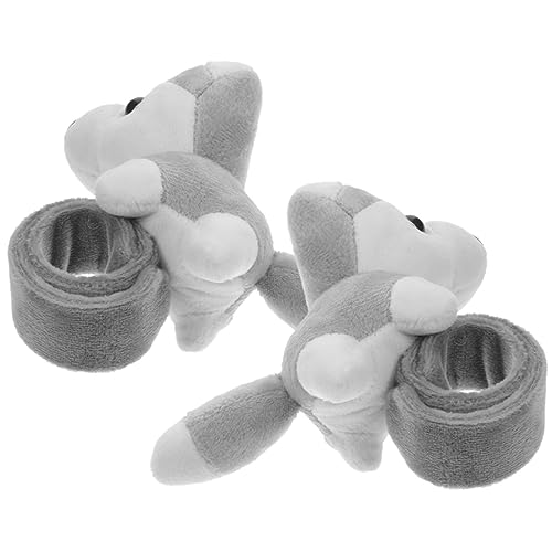 Warmhm 2stücke Hund Design Stofftier Slap Band Armband Für Party Geburtstagsgeschenk Mit Plüsch Leicht Und Angenehm Zu Tragen von Warmhm