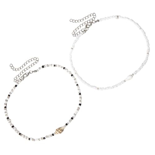 Warmhm 2 Stück Teiliges Verstellbares Perlen Choker mit Bunten Muscheln Handgefertigte Strand Halsketten für Teenager Mädchen Vielseitiges Boho Accessoire für Sommer und Urlaub Warmhm 2 Stück Teiliges Verstellbares Perlen Choker mit Bunten Muscheln Handgefertigte Strand Halsketten für Teenager Mädchen Vielseitiges Boho Accessoire für Sommer und Urlaub von Warmhm