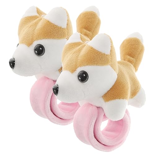 Warmhm 2 Stücke Kinder Schlagarmband Plüsch Tierdesign und Party Zubehör für Kinder Strapazierfähig und Leicht von Warmhm