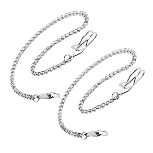 Warmhm 2 Stück Vintage Hosenkette Metall Jeans Kette Taschenkette Herren Damen Modisches Accessoire Robuster Cowboy Stil Langlebige Dekorative Kette für Jeans und Hosen von Warmhm