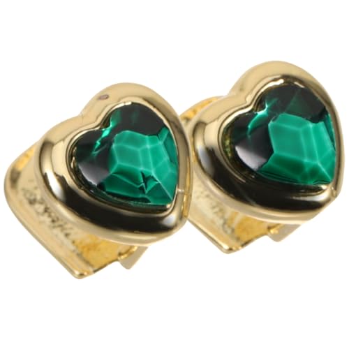 Warmhm 2 Stücke Cosplay Zähne Grills für Halloween Hip Hop Zahnschmuck Goldene Metall Grills Abnehmbar Tragen Dekoratives Zahnaccessoire von Warmhm