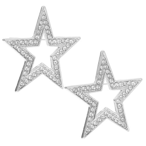 Warmhm 2 Stücke Strass Stern Brosche Elegante Bling Rucksack Brosche Für Frauen Mädchen von Warmhm