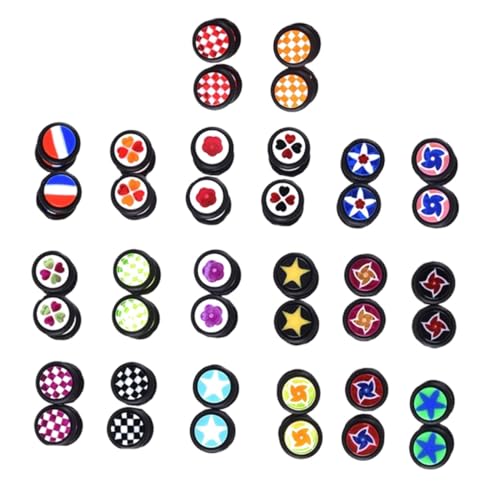 Warmhm 20 Paare Bunte Ohrstecker Damen Ohrschmuck Leichte Langlebige Ear Studs mit Einfachem Design Vielseitig Kombinierbar für Alltag Hochzeit Dating und Besondere Zufällige Farbe von Warmhm