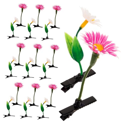 Warmhm 20 Stück Teiliges Pflanzen Haarklammern mit Blumen Bunte Niedliche Haarspangen für Damen Vielseitig Tragbar Langlebig Modisches Accessoire für Kurze und Lange Haare von Warmhm