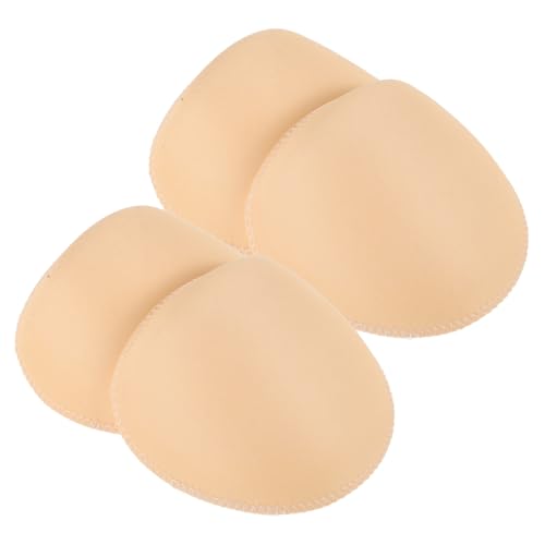 Warmhm 2Paare Eingesetzte Schulterpolster Schulterpolster für Damen Herren Rutschfeste Nähzubehör für Anzug Mantel Jacke Hautfarbenes Design von Warmhm