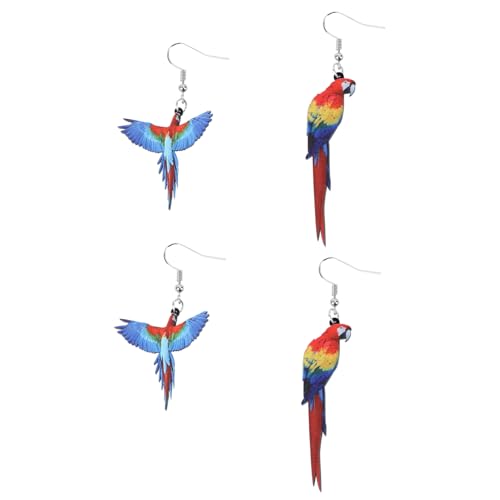 Warmhm 2paare Vogel Ohrring Ohrhänger Papageien Ohrringe Damen Modeohrringe Tropischer Vogel Ohrschmuck Für Mädchen Ohrtropfen Warmhm 2paare Vogel Ohrring Ohrhänger Papageien Ohrringe Damen Modeohrringe Tropischer Vogel Ohrschmuck Für Mädchen Ohrtropfen von Warmhm