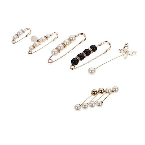 Warmhm 2Sätze Brosche mit Perlen und Strass für Damen Vielseitiges Schmuckstück für Partys Schals Taschen und Hüte Hochwertige Anstecknadel für Stilvolle Ihrer von Warmhm
