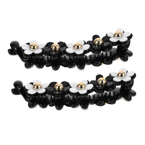 Warmhm 2 Stück Bananen Haarspangen für Dickes Haar Eleganter Pferdeschwanz Halter Clip Strapazierfähigem Kunststoff für Lockiges und für Damen Vielseitig Einsetzbar von Warmhm