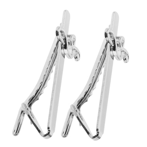 Warmhm 2Stücke Herren Krawattenklammern Musiknoten Design Elegantes Modeaccessoire für Anzüge Hemden und Formelle Anlässe Leicht und Tragbar Langlebig und von Warmhm