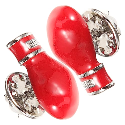 Warmhm Boxhandschuh Brosche für Männer 2 Stück Metall Anstecknadeln Kreatives Boxen Abzeichen für Jacken Rucksäcke und Freizeitkleidung von Warmhm