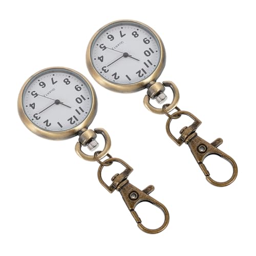 Warmhm 2stücke Krankenschwestern Taschenuhr Mit Schlüsselanhänger Praktische Fob Uhr Für Gesundheitswesen Einfach Zu Tragen Langlebig Für Pflegekräfte von Warmhm